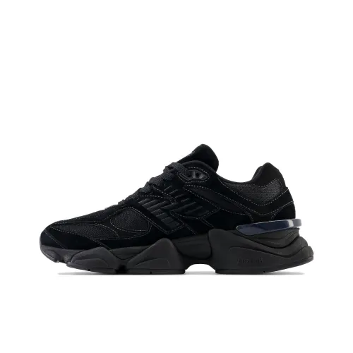 New Balance NB 9060 'Тройной Черный' Устойчивый к истиранию Низкий Топ Casual Унисекс Черный