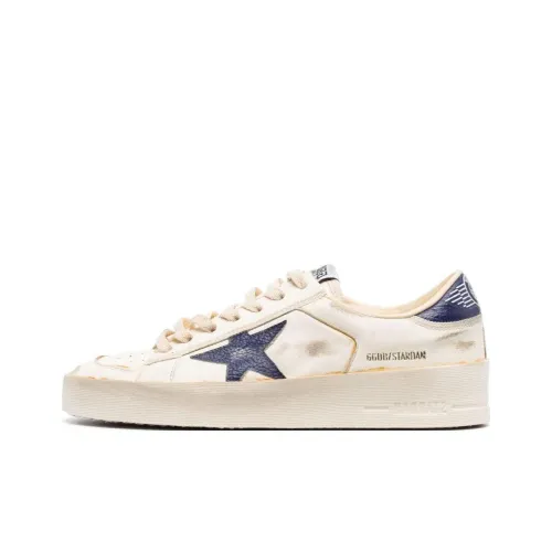 Golden Goose Stardan Low Топ Скейтборд Кроссовки Женские Экрю Потертый