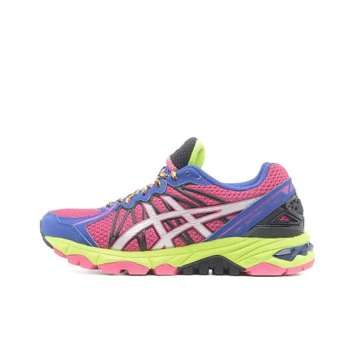 Asics Gel FujiTrabuco 7 Износостойкие и Легкие Низкие Кроссовки для Бега Женские Розовые Фиолетовые