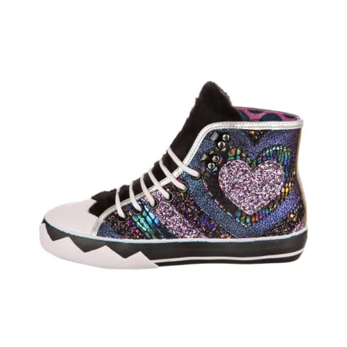 IRREGULAR CHOICE Скейтборд Кроссовки High Топ Черный/Белый Унисекс