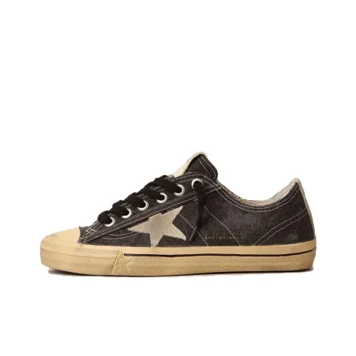 Golden Goose V Star Canvas Shoes Low Top Black Women's
