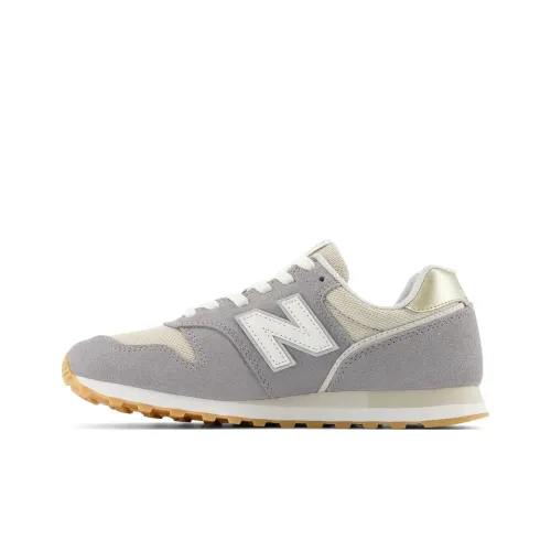 New Balance NB 373 Износостойкие Дышащие Низкие Кроссовки для Бега Женские Серый Белый