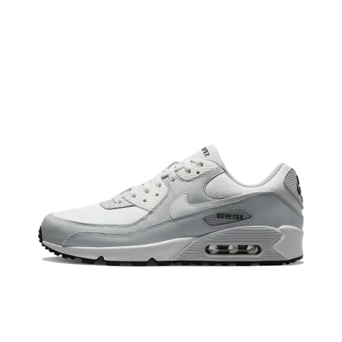 Nike Air Max 90 Low Топ Повседневные Беговые Кроссовки Мужские Серый Белый
