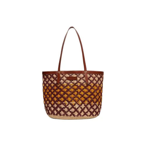 Vanessa Bruno Raffia Weave One Shoulder Bag Женская Multicolor Yellow