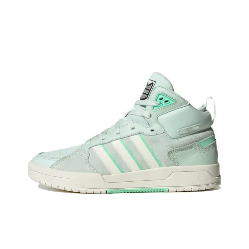 Adidas Neo 100DB Slip-Resistant Abrasion-Resistant Легкий MID Скейтбординг Кроссовки Unisex Mint Green