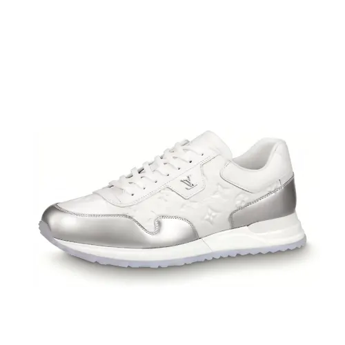 LOUIS VUITTON Run Away Low Топ Повседневная обувь Мужская Серебряный Белый