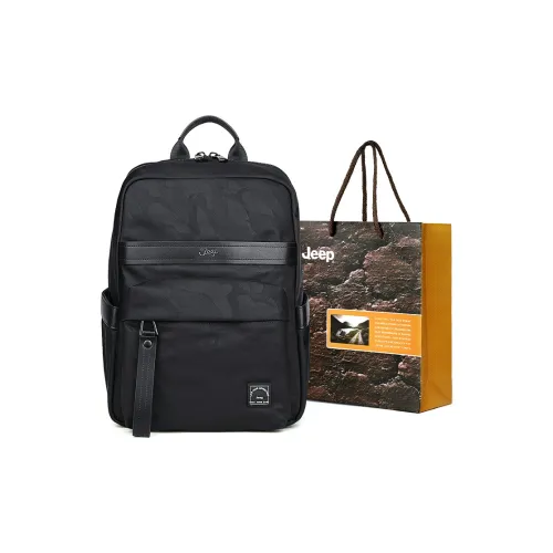 JEEP Ткань Синтетическая кожа Рюкзак для ежедневного использования Стандартный Мужской Черный