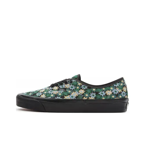 Vans Authentic Series 44 DX Low Топ Скейтборд Кроссовки Унисекс Черный Зеленый Желтый