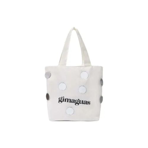 GIMAGUAS Хлопок Тоут Сумка Сумка для покупок Сумка Мини Женская Белая