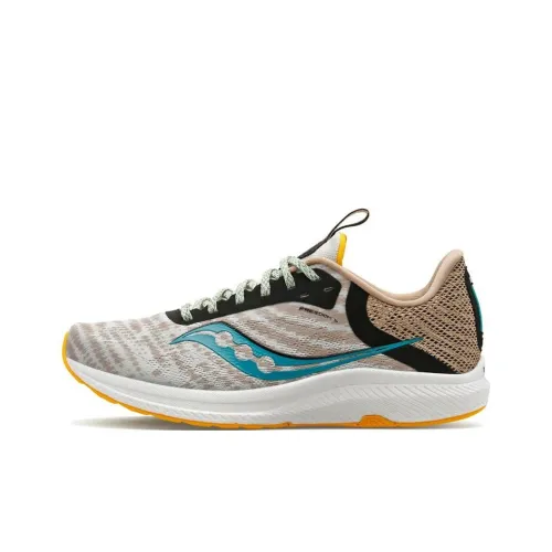Saucony Freedom 5 Freedom 5 Low Топ Беговые кроссовки Женские Синий Желтый Коричневый