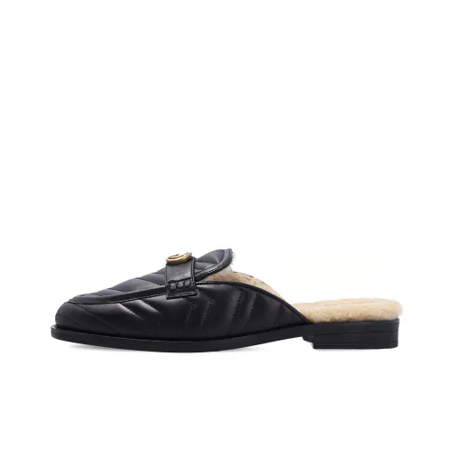 GUCCI Домашние тапочки Женские Черные