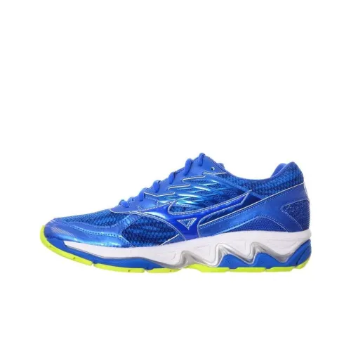 Mizuno WAVE PARADOX 3 Амортизаторы Противоскользящие Устойчивые к истиранию Низкий Топ Беговые кроссовки Синий