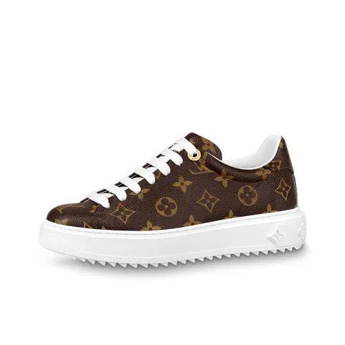 LOUIS VUITTON Time Out Low Топ Стильные Скейтбординги Женские Коричневый