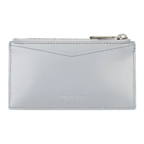 S. T.DUPONT Зернистая кожа коровы Картхолдер Женская серебряная