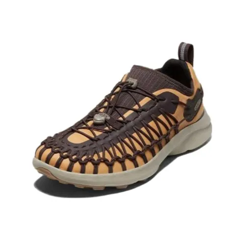 KEEN UNEEK SNK SNEAKER Амортизация Износостойкий Низкий Топ Альпинизм Походная обувь Мужская Корица Коричневый