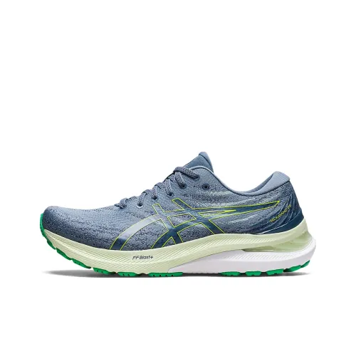 Asics Gel KAYANO 29 Устойчивый к истиранию Дышащий Низкий Топ Марафон Беговые кроссовки Мужские Серый Зеленый
