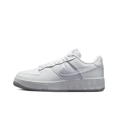Nike Air FORCE 1 Low 'Utility' Slip Resistant Abrasion Resistant Low Топ Скейтборд Кроссовки Белый Серый