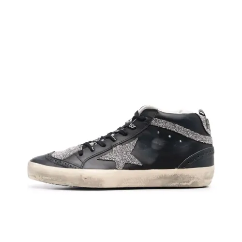 Golden Goose Mid Star Стильные Скейтбординги Женские Черный