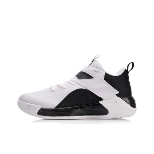 Подкладка YuShuai 12 Anti-Slip Легкий MID Баскетбольные кроссовки Мужской Черный Белый