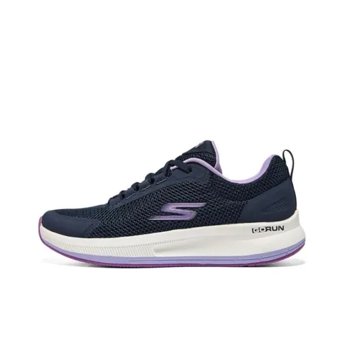 Skechers Go Run Pulse Low Топ Беговые кроссовки Женские Синий Фиолетовый