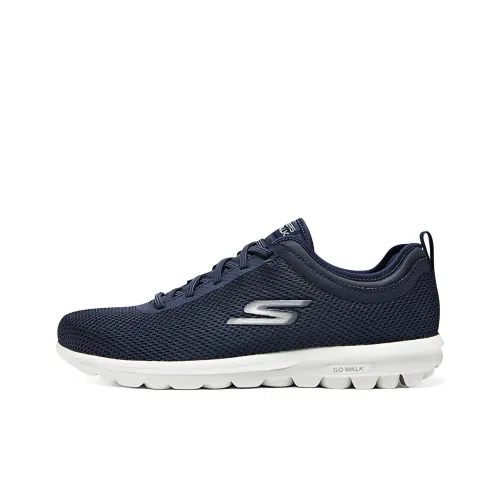 Skechers Go Walk Classic Low Топ Кэжуал Мужской Морской синий