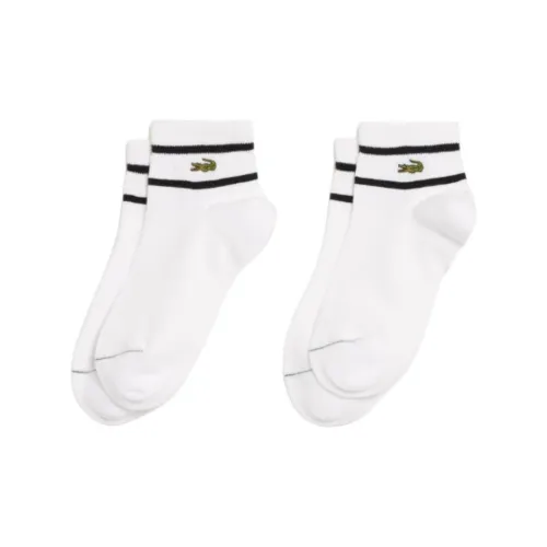 LACOSTE Collaboration 2 пачки белых мужских носков MID до икры