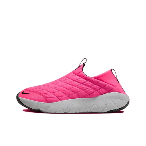 Nike ACG Air Moc Шокабсорберы Противоскользящие Устойчивые к истиранию Низкий Топ Походная обувь Унисекс Розовый