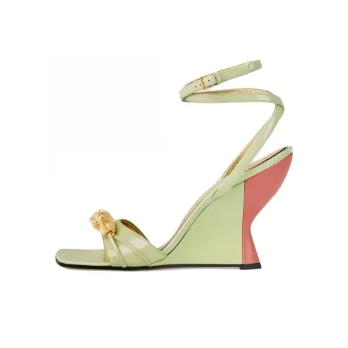 GUCCI One Ремень Сандалии 9,4CM Женские Светло-Зеленые