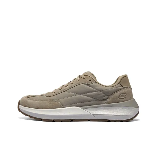 Skechers Global Jogger Повседневный Низкий Топ Серый Бежевый Мужской