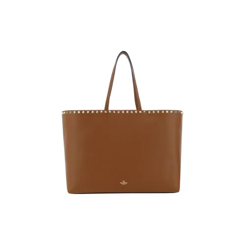 Valentino Garavani Телячья кожа Тоут Сумка Сумка для покупок Сумка на плечо Сумка Женская Коричневая