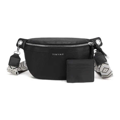 TINYAT Кожа Сумка через плечо Унисекс Черный