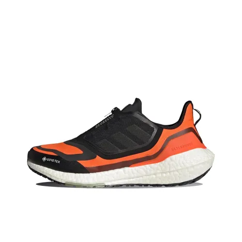 Adidas ULT Амортизация Устойчивый к истиранию Водонепроницаемый Легкий Низкий Топ Беговые кроссовки Мужские Черный и Оранжевый