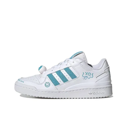 Andre SARAIVA x adidas originals FORUM Low Classic Low Топ Скейтборд Кроссовки Унисекс Белый Синий