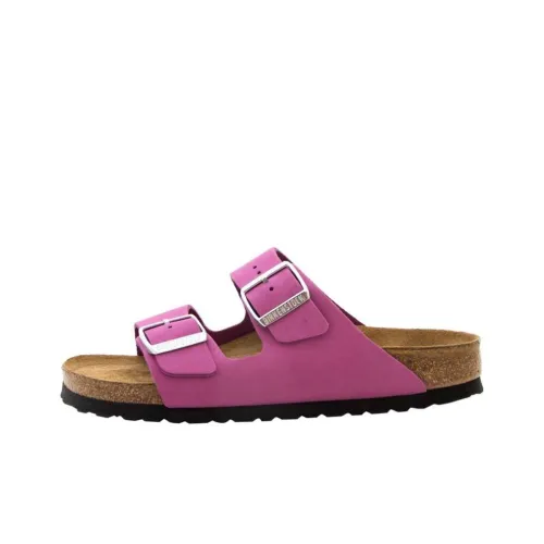 Birkenstock Arizona Soft Footbed Слипоны Женские Фиолетовый Синий Многоцветный