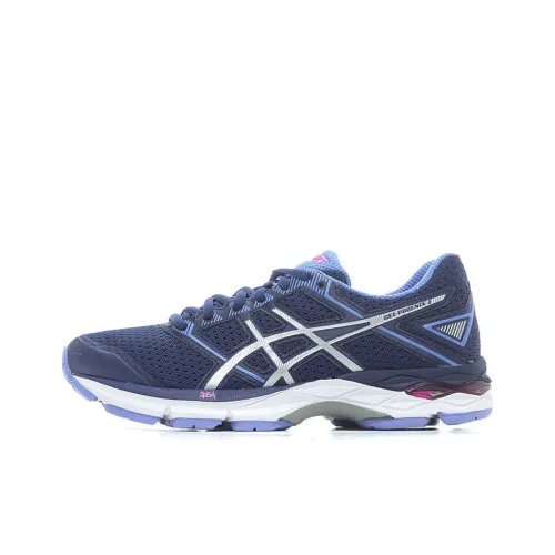 Asics Gel Phoenix 8 Устойчивый к истиранию Низкий Топ Беговые кроссовки Женские Синий Фиолетовый Серебряный