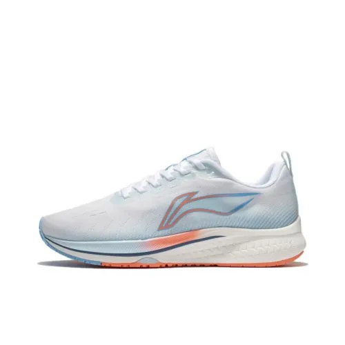 LINING Red Hare 5 Устойчивый к истиранию Дышащий Низкий Топ Беговые кроссовки Женские Белый Синий