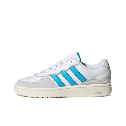 Adidas Originals Courtic Slip Resistant Abrasion Resistant Легкий Низкий Топ Скейтборд Кроссовки Унисекс Серый Синий