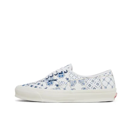 KITH Collaboration x VANS Vault Low Топ Скейтборд Кроссовки Унисекс Белый Синий