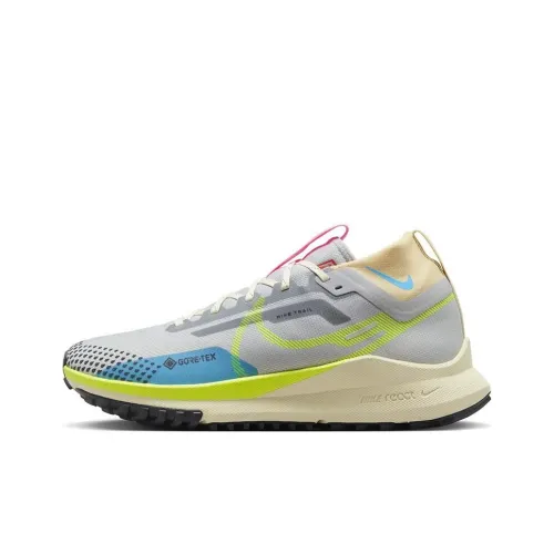 Nike Pegasus Trail 4 Low Top Trail Беговые кроссовки Мужские Серый Зеленый