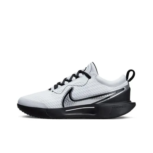 nike Court Zoom Pro Воздух Shock Absorbers Противоскользящие Устойчивые к истиранию Низкий Топ Кроссовки для тенниса Женские Черный Белый