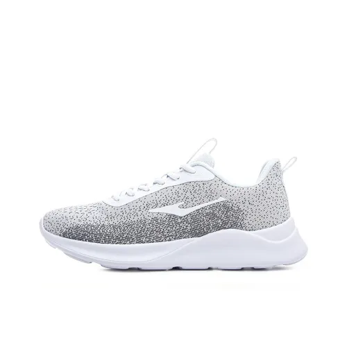 Erke RUN Амортизаторы Shock Slip-resistant Abrasion-resistant Breathable Low-top Беговые кроссовки Мужские True White