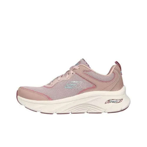 Skechers ARCH FIT D'LUX Низкий Топ Спортивная Повседневная Обувь Женская Светло-Фиолетовая