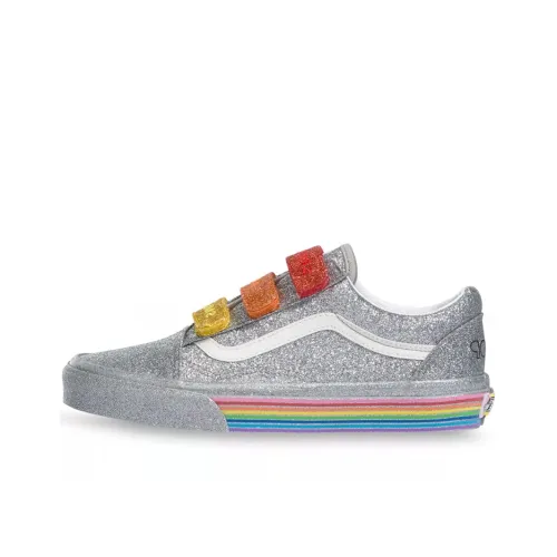 Flour SHOP x Vans Old Skool Collection V Low Топ Скейтборд Кроссовки Унисекс Серебристо-серый