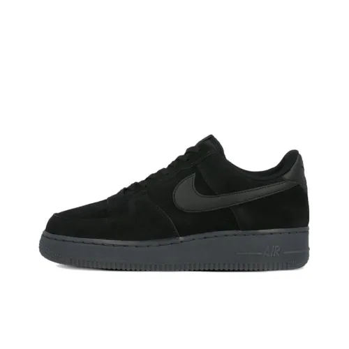 Nike Air Force 1 Slip Resistant Abrasion Resistant Легкий Low Топ Кроссовки для скейтбординга Черный