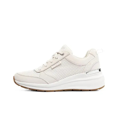 Skechers Billion Амортизация Износостойкий Низкий Топ Спортивная Повседневная Обувь Женская Айвори