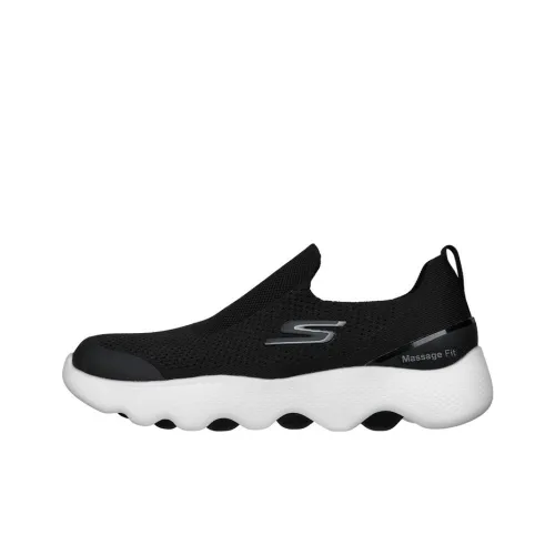 Skechers Go Walk Massage Fit Низкий топ Повседневная обувь Мужская Черный Белый