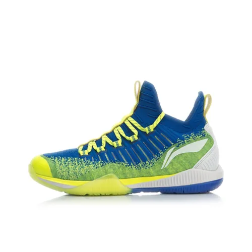 LINING Cool Shark Амортизация Дышащий Легкий Резистентный к сцеплению Низ Низкий Топ Бадминтон Обувь Унисекс Синий Зеленый