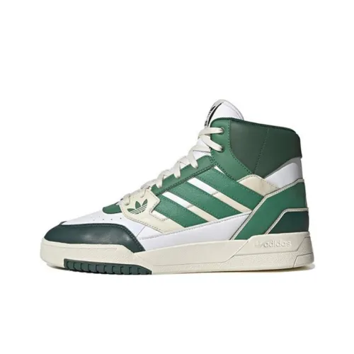 Adidas Originals Drop Step Slip-Resistant Abrasion-Resistant High Top Skateboard Shoes Unisex Green White Adidas Originals Drop Step Slip-Resistant Abrasion-Resistant Высокие Кроссовки для Скейтбординга Унисекс Зеленый Белый