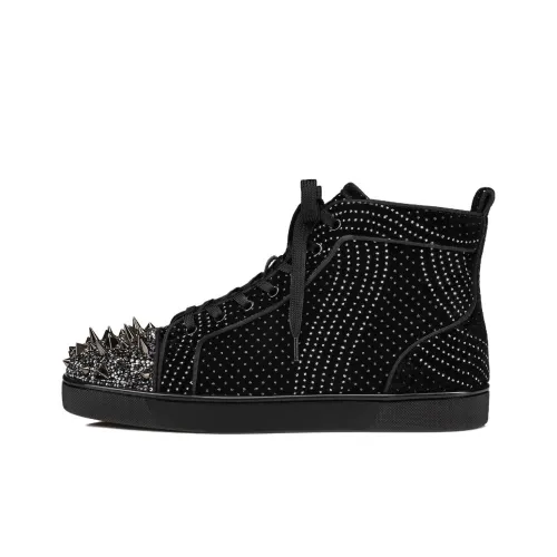 Christian Louboutin LOU Pik Strass Скейтборд Кроссовки Высокие Мужские