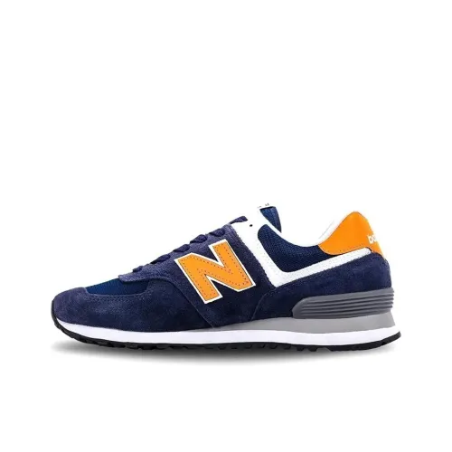 New Balance NB 574 Low Топ Беговые кроссовки Мужские Темно-синие